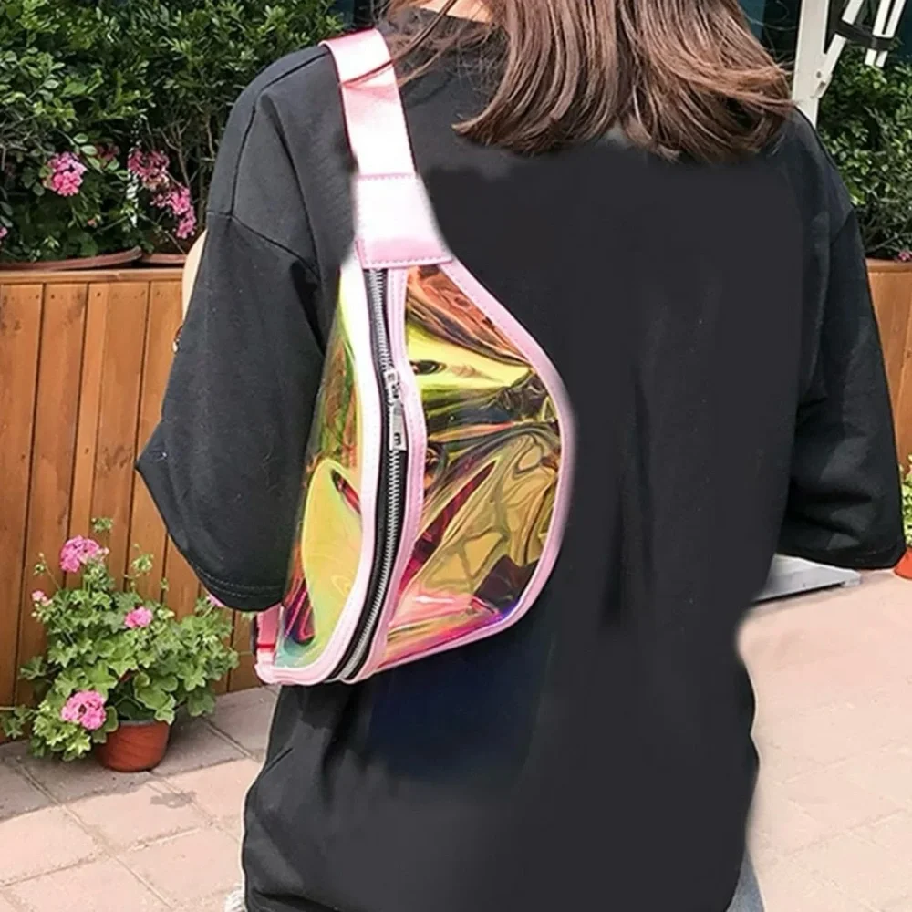 Crossbody‎ Bags Women Trendy Small Pink One Shoulder Colorful Waist Bag